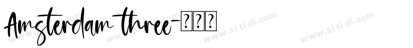 Amsterdam three字体转换